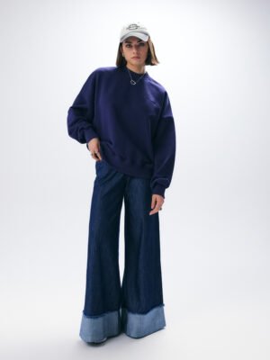 Embroidered off-sense Crewneck